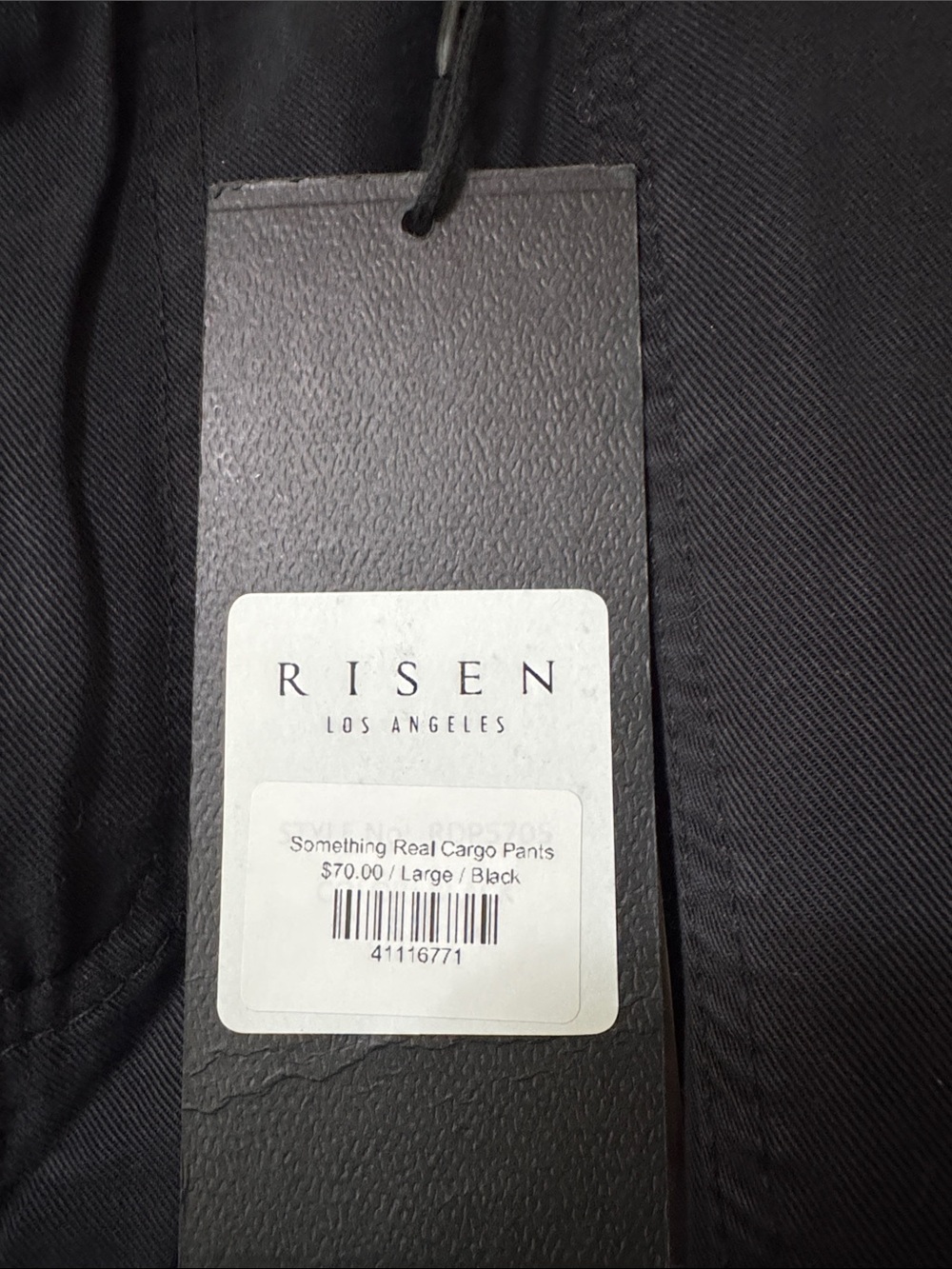 Risen Black Women’s Cargo Pants with Multiple Pockets - Picture 3 of 8